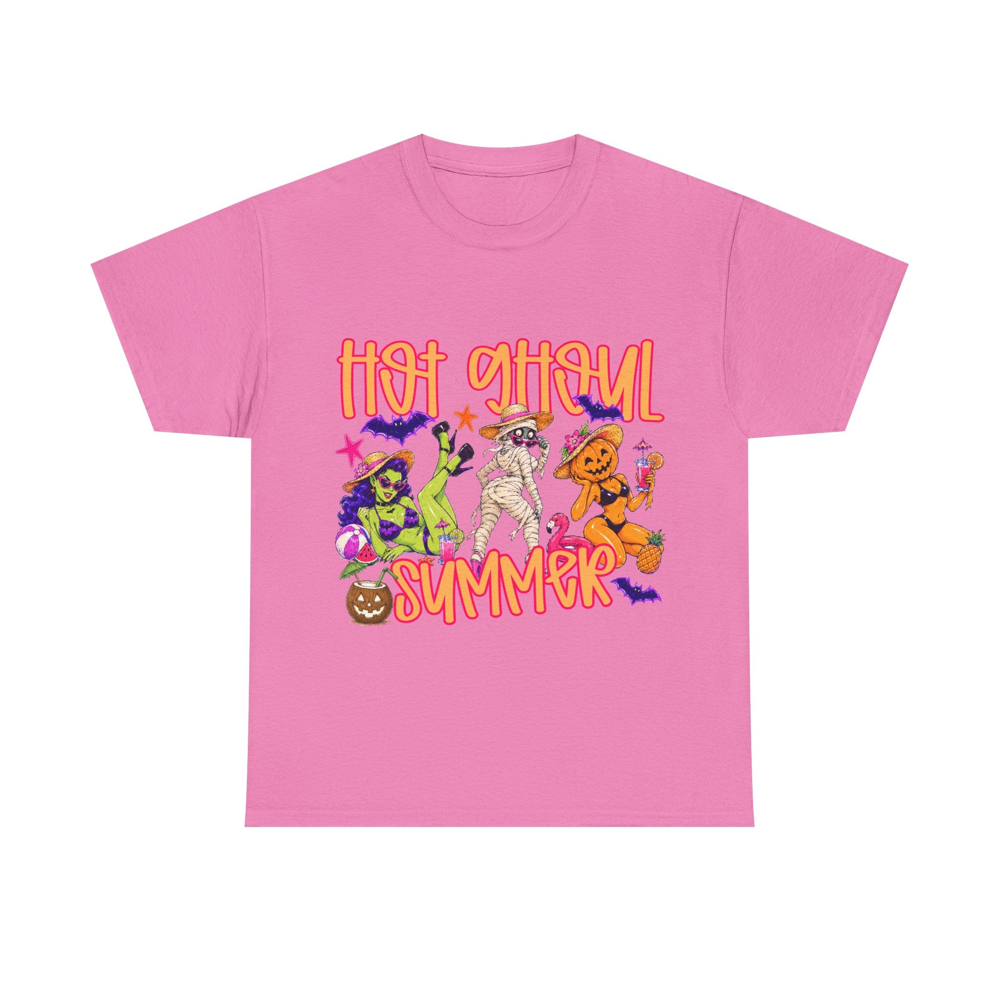 Hot Ghoul Summer T-Shirt | Halloween Mummies, Witch Cat, Pumpkin Costume