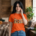 Cute Dogs in Halloween Costumes T-Shirt | Pumpkin, Witch, Bats