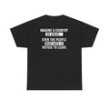 Imagine A Country So Great T-Shirt | Funny Patriotic Sarcastic USA Tee, Political Humor Gift