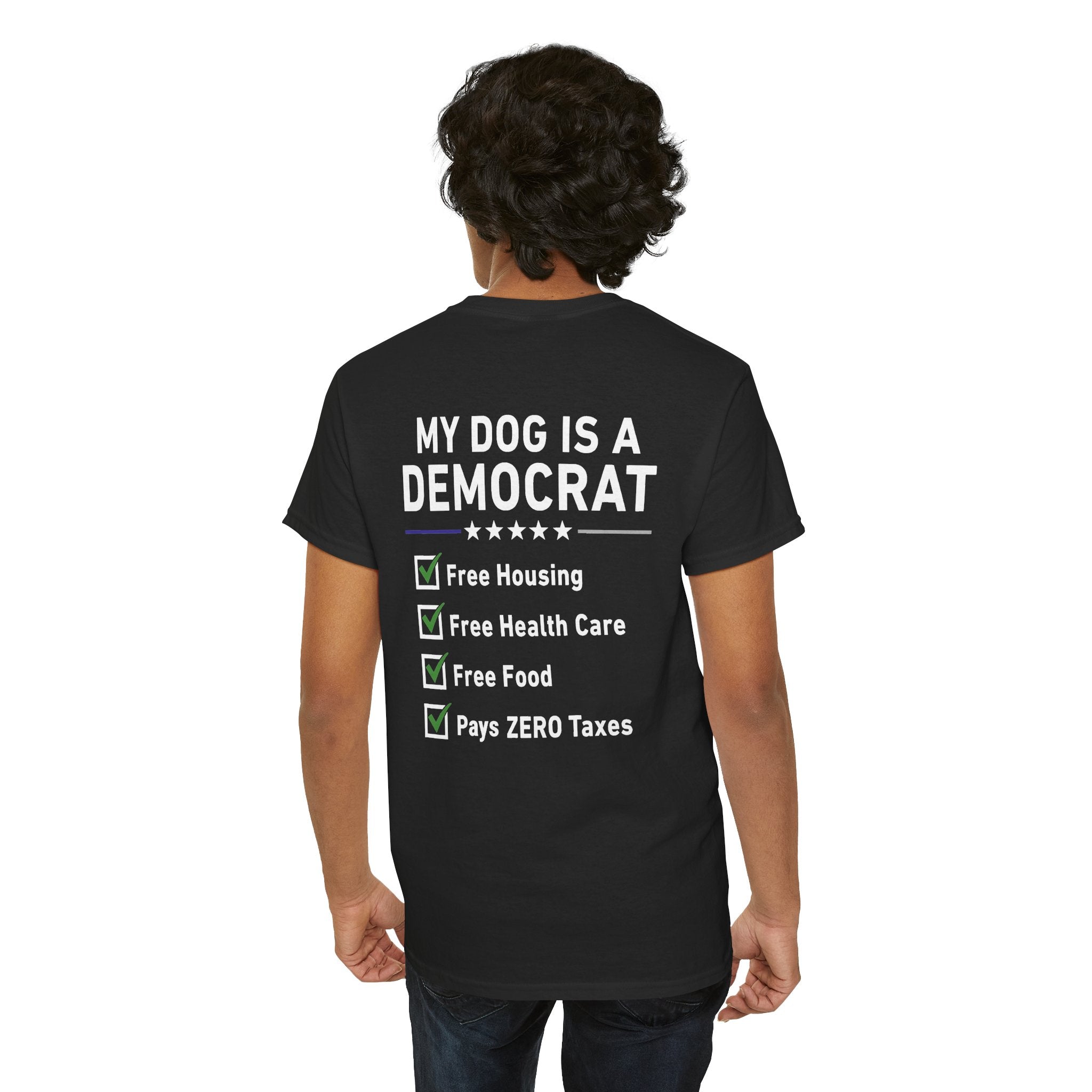 My Dog Is a Democrat T-Shirt | Funny Political Humor Tee, Dog Owner Gift