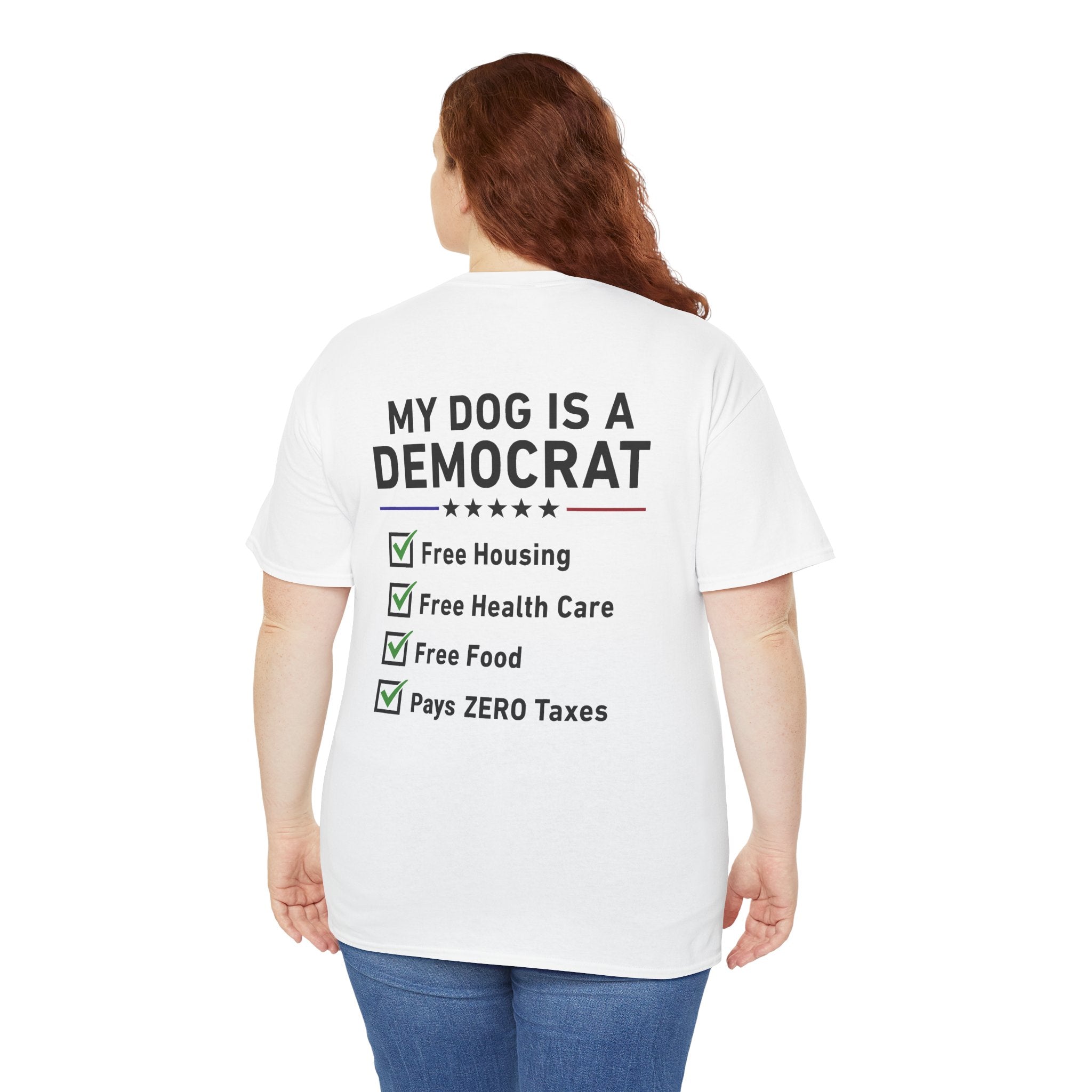 My Dog Is a Democrat T-Shirt | Funny Political Humor Tee, Dog Owner Gift